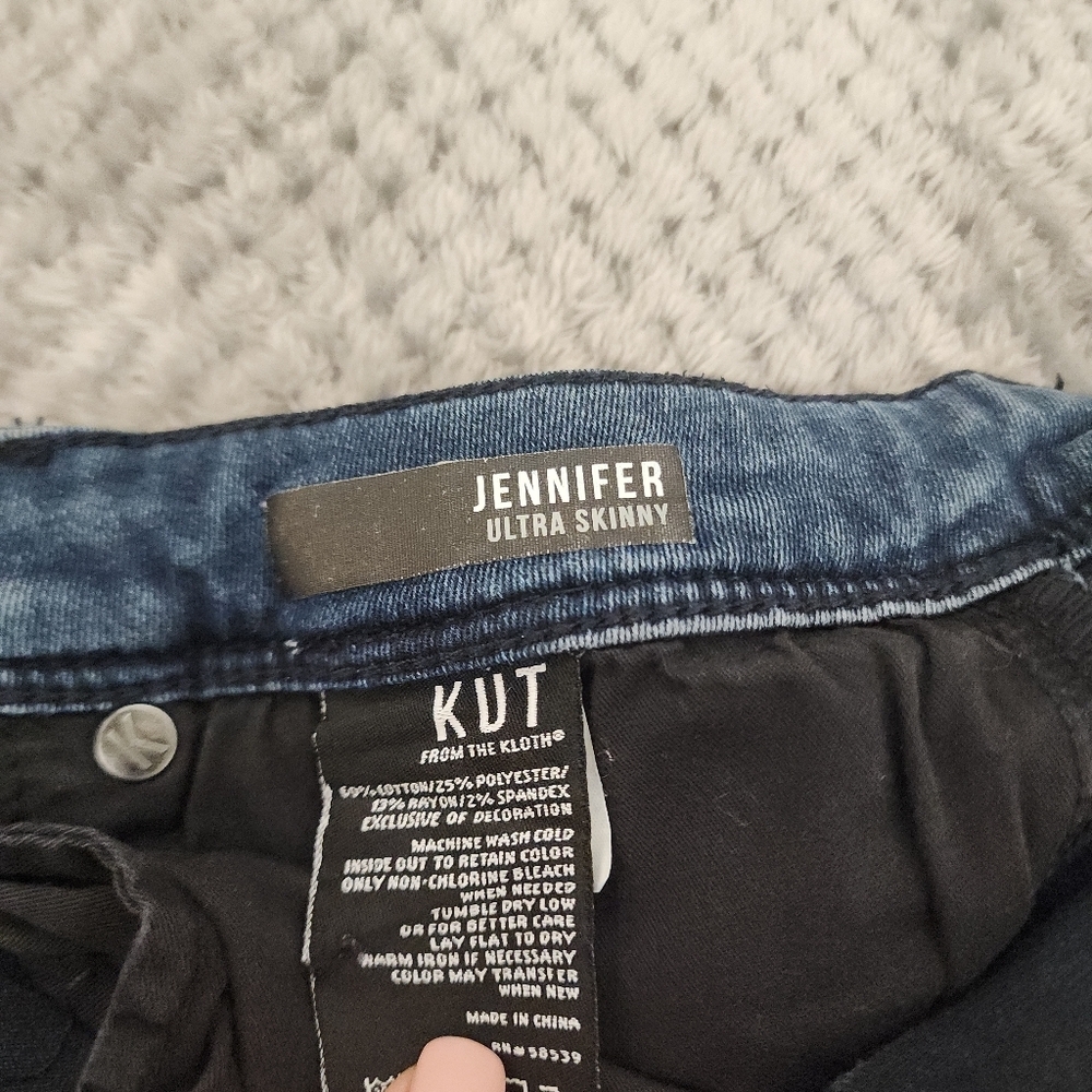 Kut From the Cloth Jennifer Ultra Skinny Jeans Size 8 GUC - Picture 12 of 15